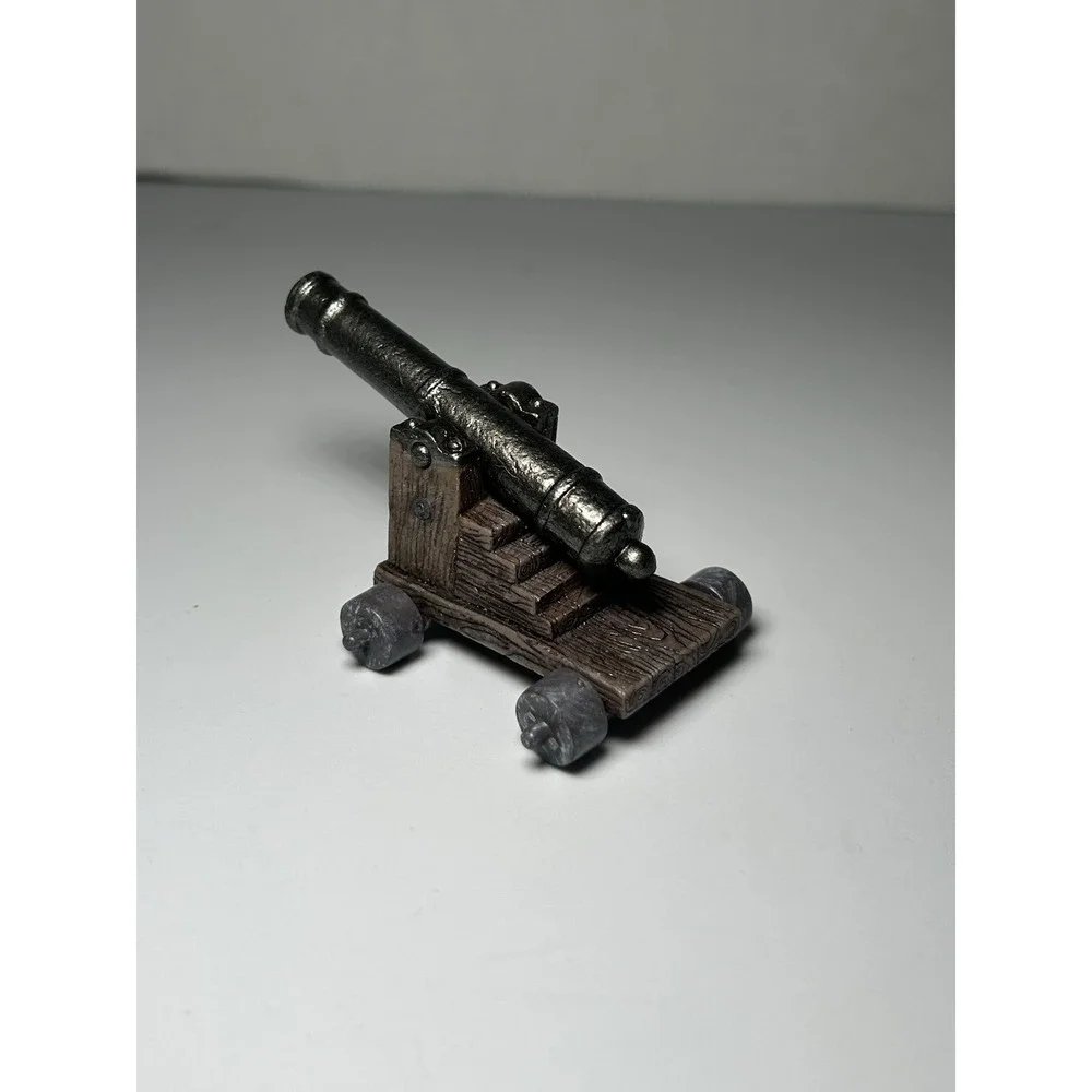 Vtg Penn Craft Cast Iron Mini Cannon Pirate Ship 3